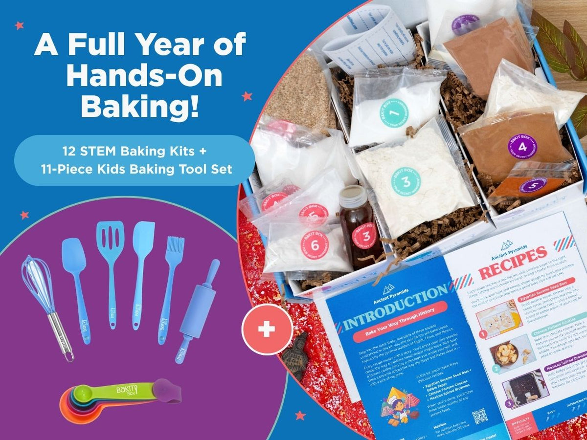 12-Kit Homeschool STEM Baking Program + Baking Tool Set