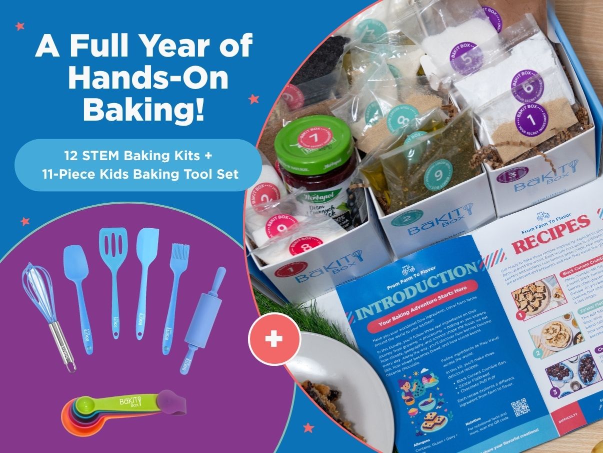 12-Kit Homeschool STEM Baking Program + Baking Tool Set