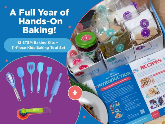 12-Kit Homeschool STEM Baking Program + Baking Tool Set