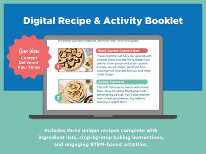 STEM Baking Activity 12 Recipe Booklet Bundle