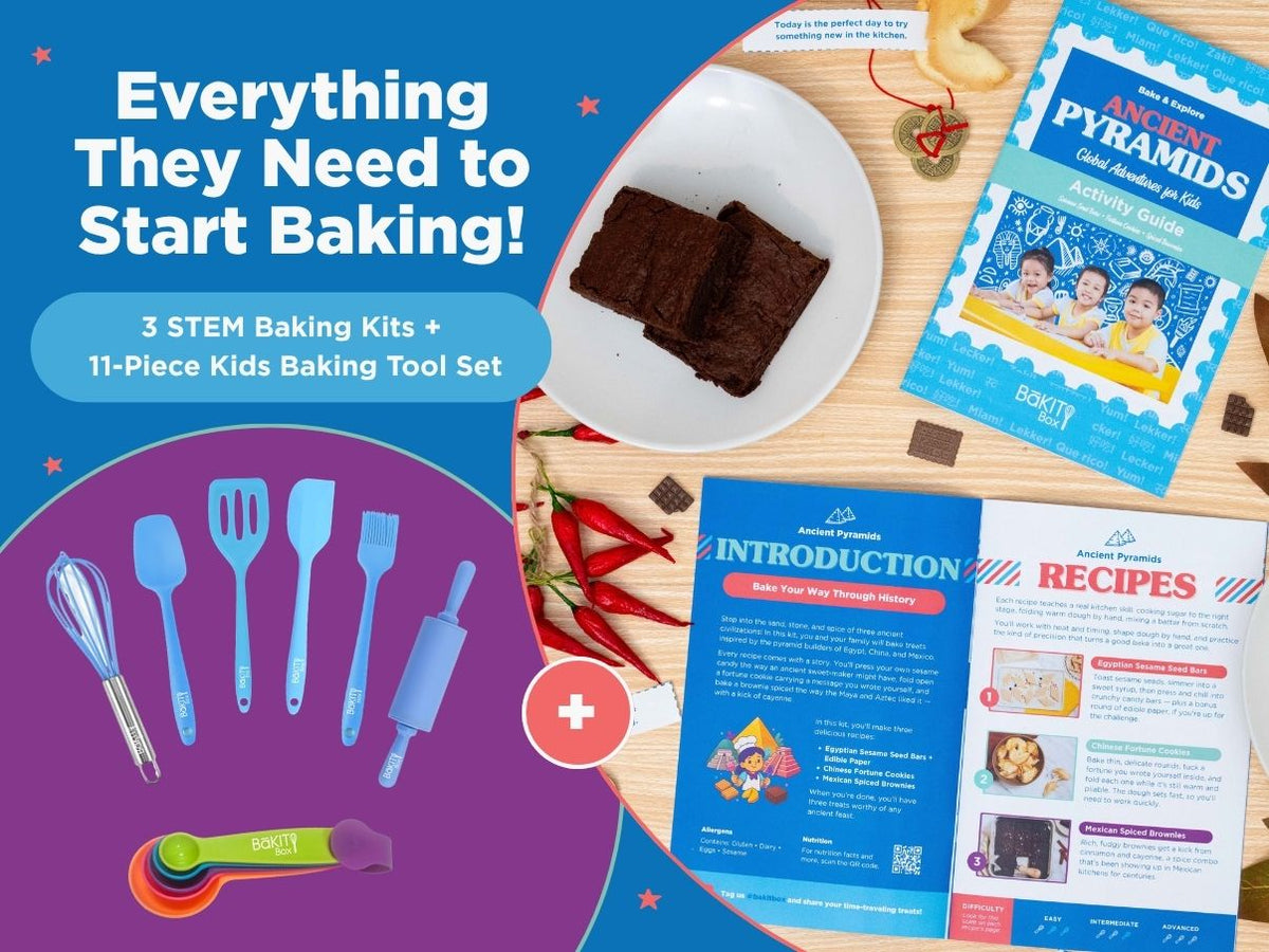 3-Kit Homeschool STEM Baking Program + Baking Tool Set