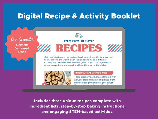 STEM Baking Activity 3 Recipe Booklet Bundle