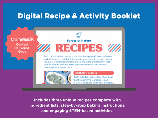 STEM Baking Activity 3 Recipe Booklet Bundle