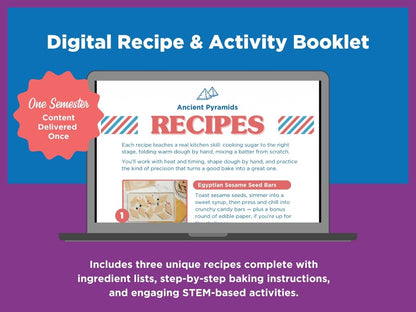 STEM Baking Activity 3 Recipe Booklet Bundle