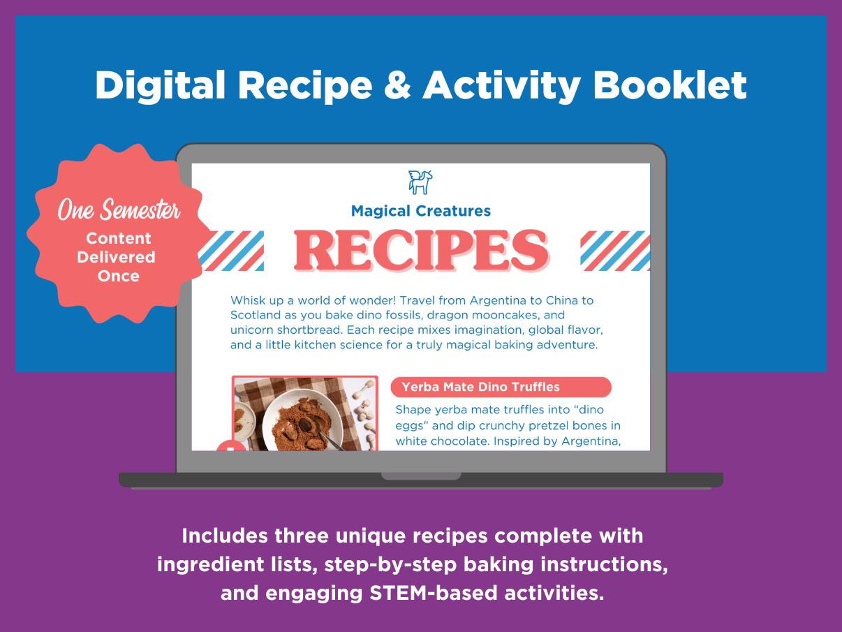 STEM Baking Activity 3 Recipe Booklet Bundle