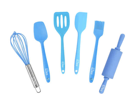 Kids 6-Piece Silicone Baking Tools Set