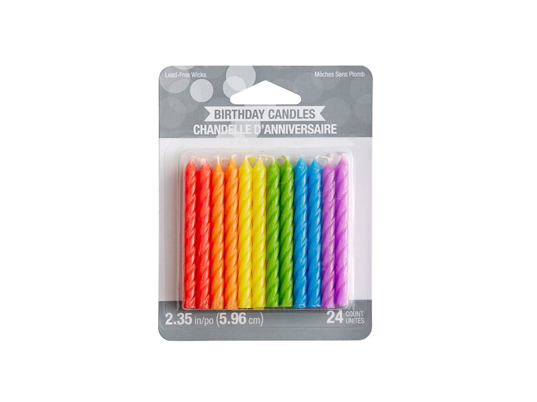 pack of colorful birthday candles