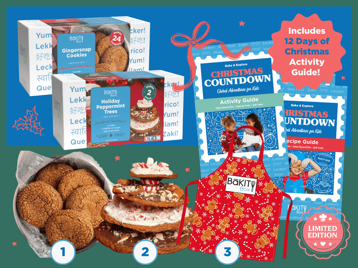 Merry Little Baker Bundle with Kids Holiday Apron