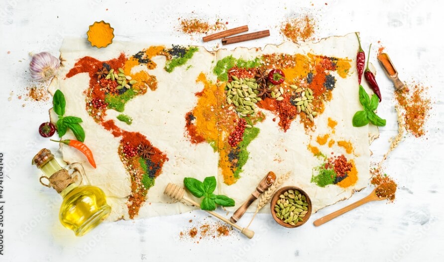 map of spices